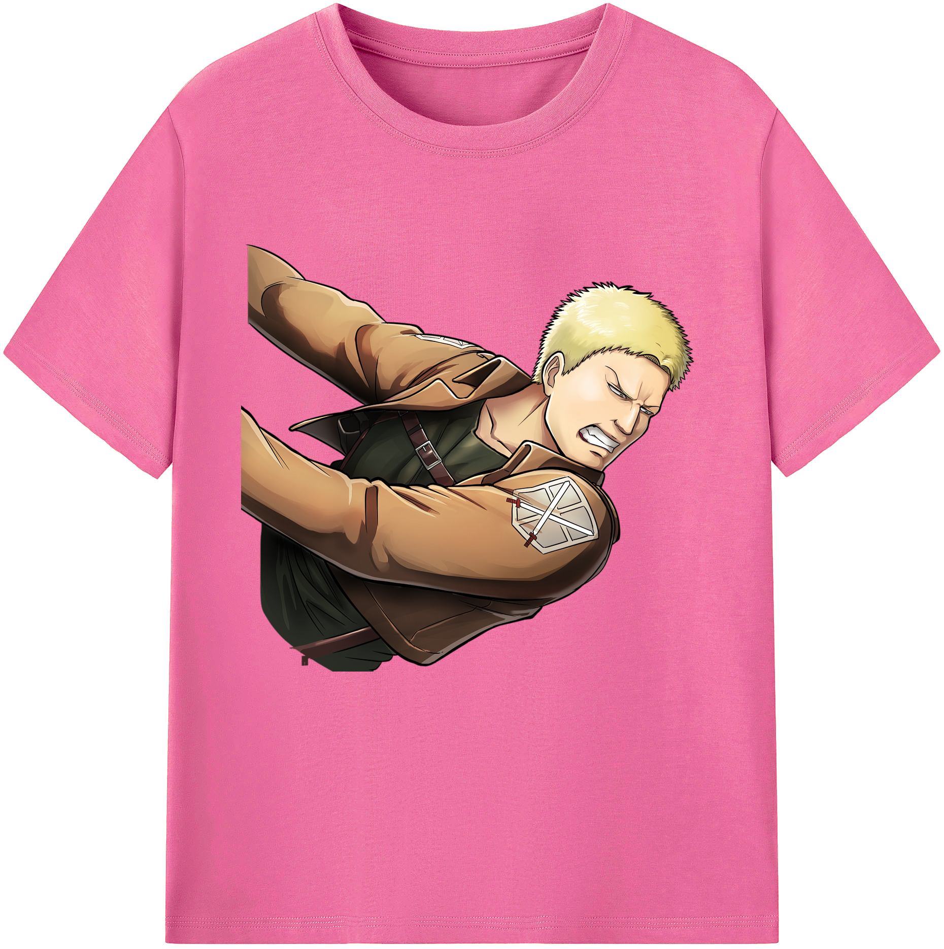 （画像用） 進撃の巨人 ライナー・ブラウン Attack on Titan Reiner Braun レディースカジュアルプリントTシャツ（綿100％）